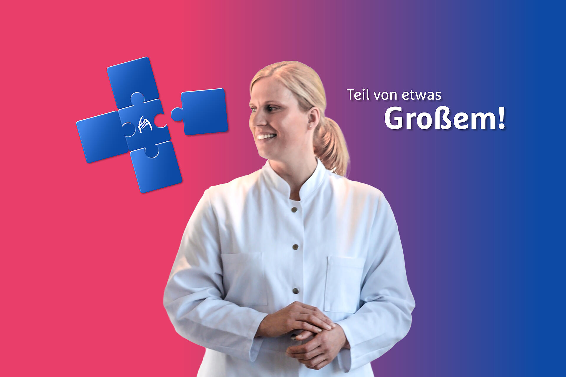 Ärztin als Teil von etwas Großem